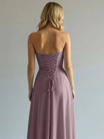 Sweetheart Bridesmaid Dress with Slit 