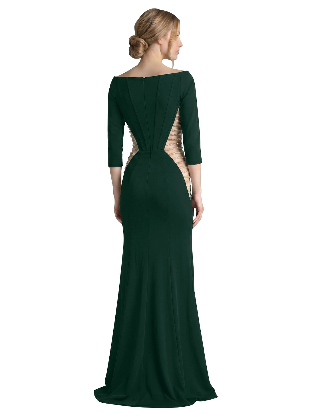 Side Cutout Slit Prom Dress 