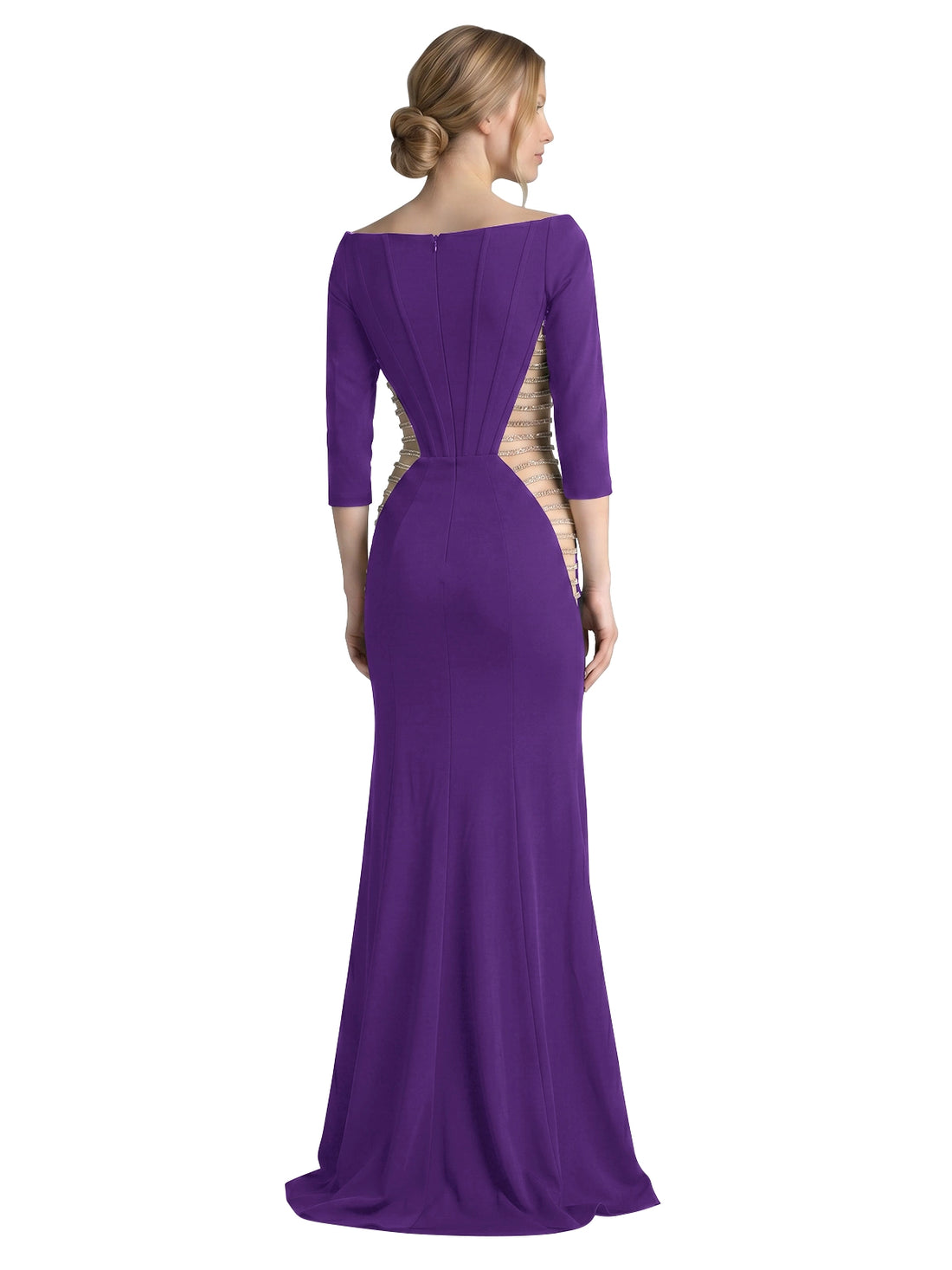 Side Cutout Slit Prom Dress 