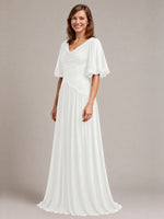 Cowl Neck Mother of the Bride Dress with Applique 
