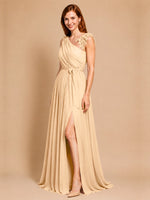 Chiffon Prom Dress with Appliques