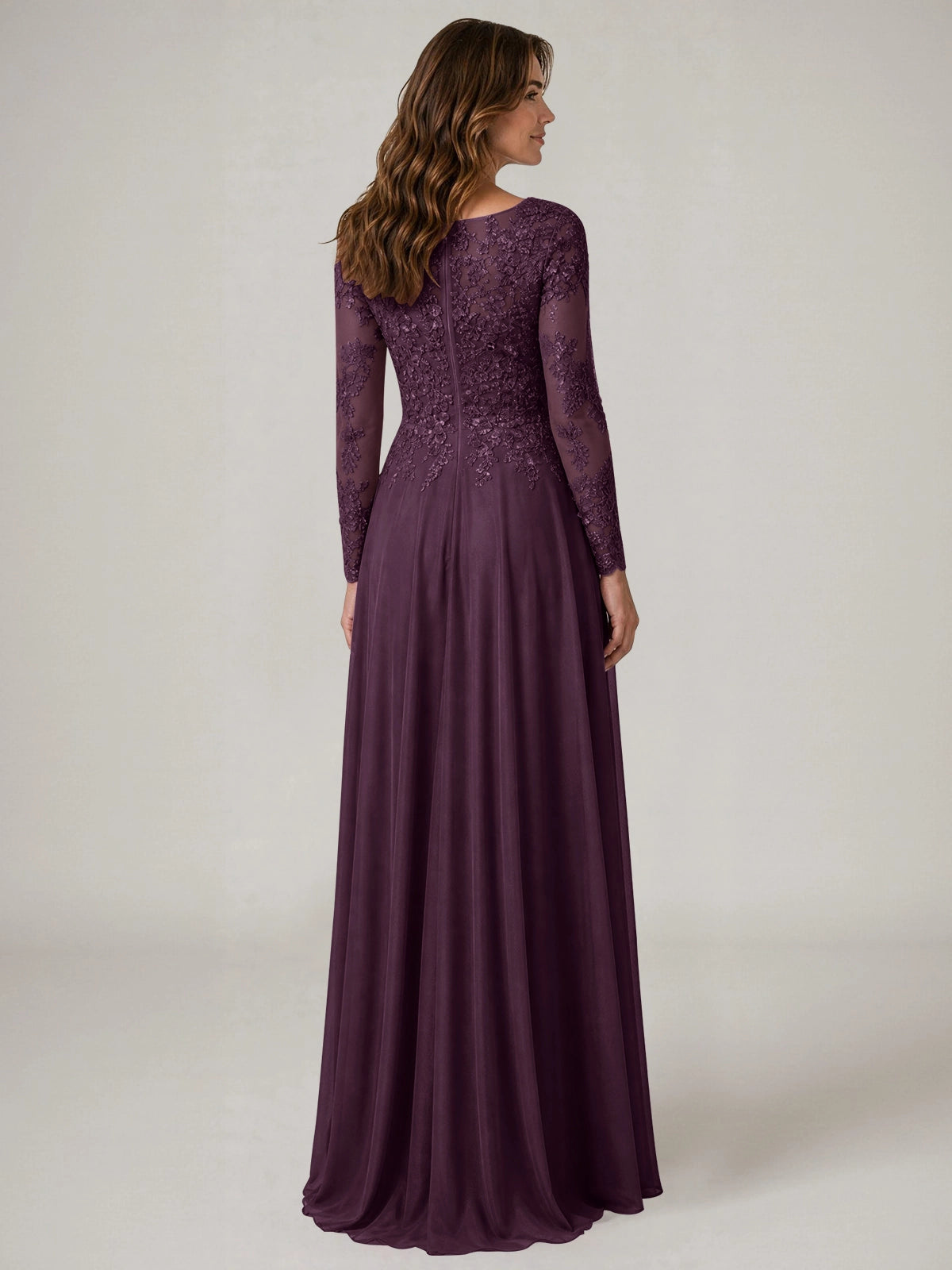 A-line Mother of the Bride Dress with Appliques