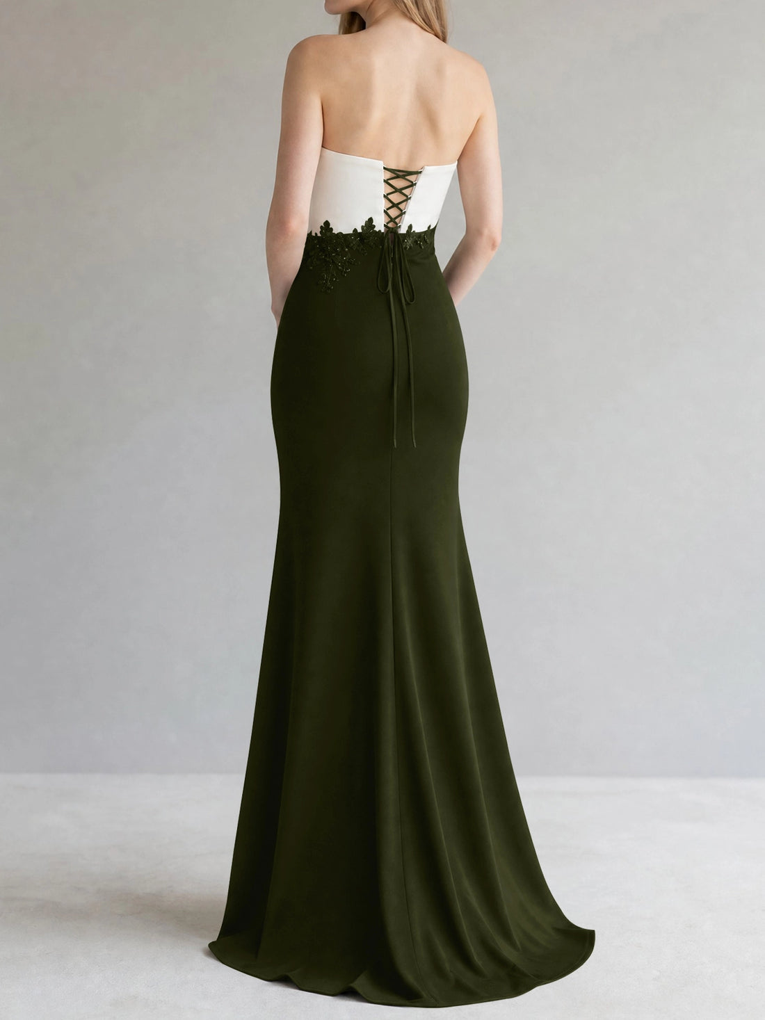 Trumpet Mother of the Bride Dress with Appliques