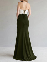 Trumpet Mother of the Bride Dress with Appliques