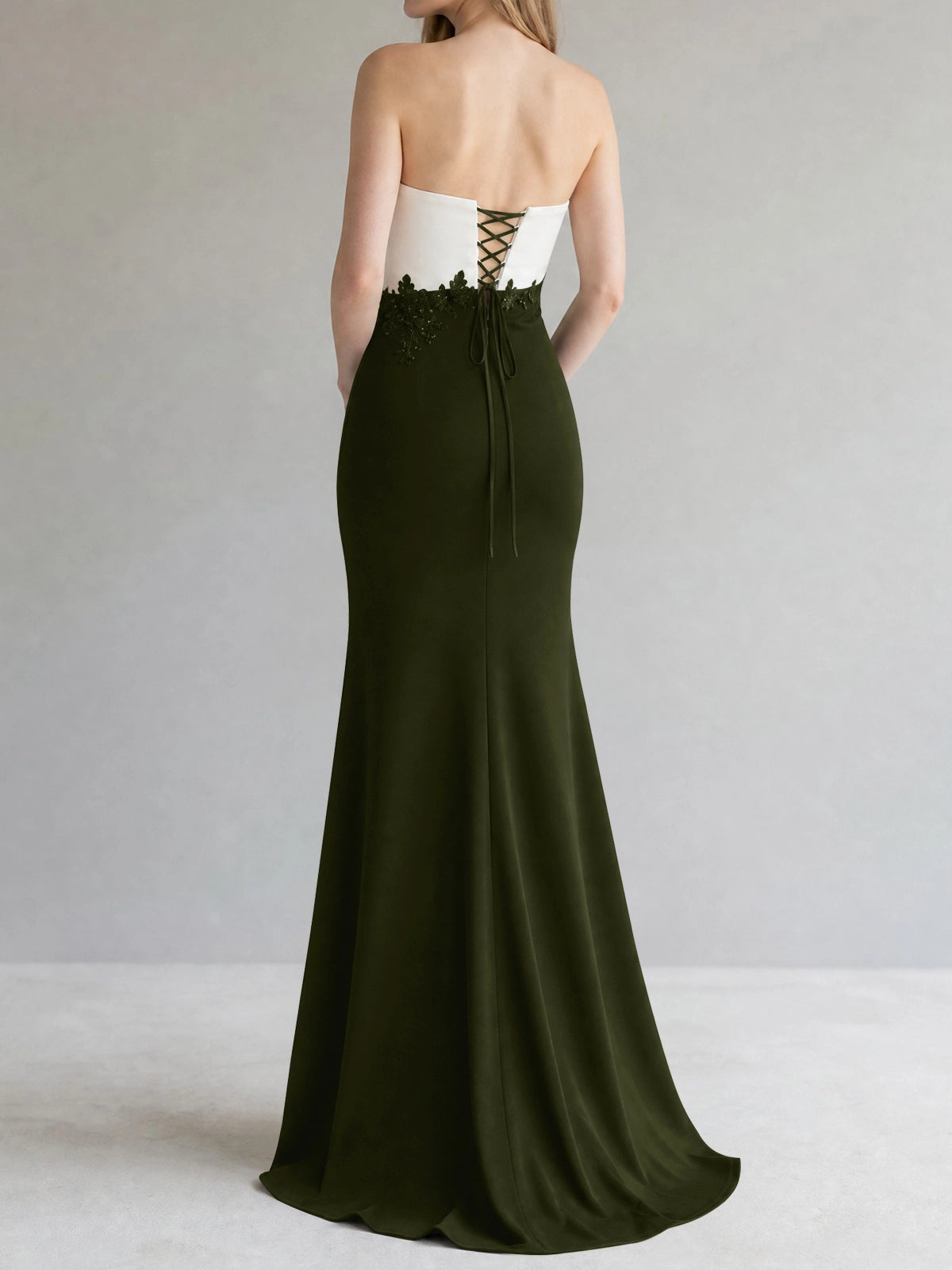 Trumpet Mother of the Bride Dress with Appliques
