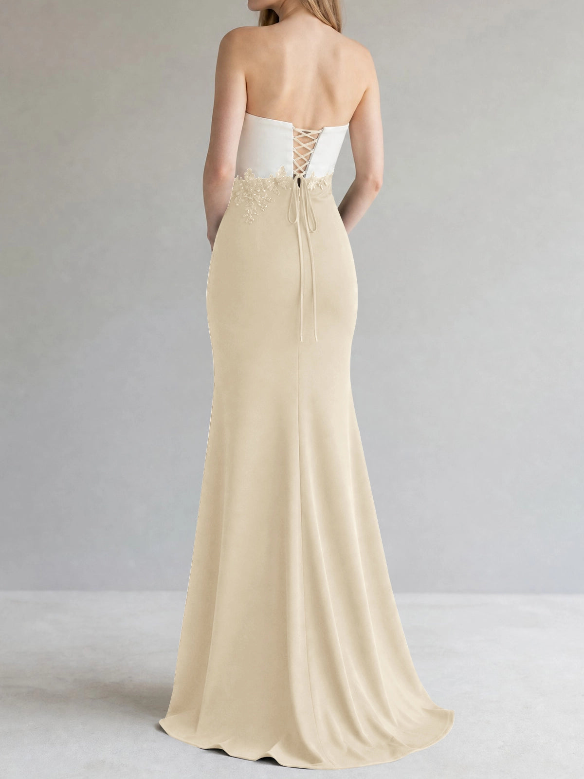 Trumpet Mother of the Bride Dress with Appliques