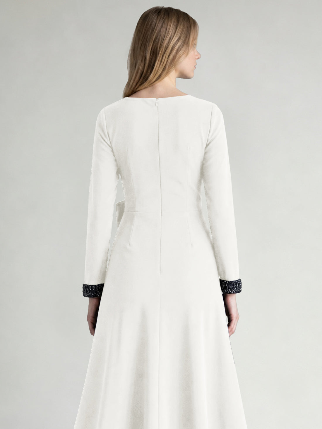 Stretch Satin Mother of the Bride Dress with Crystal