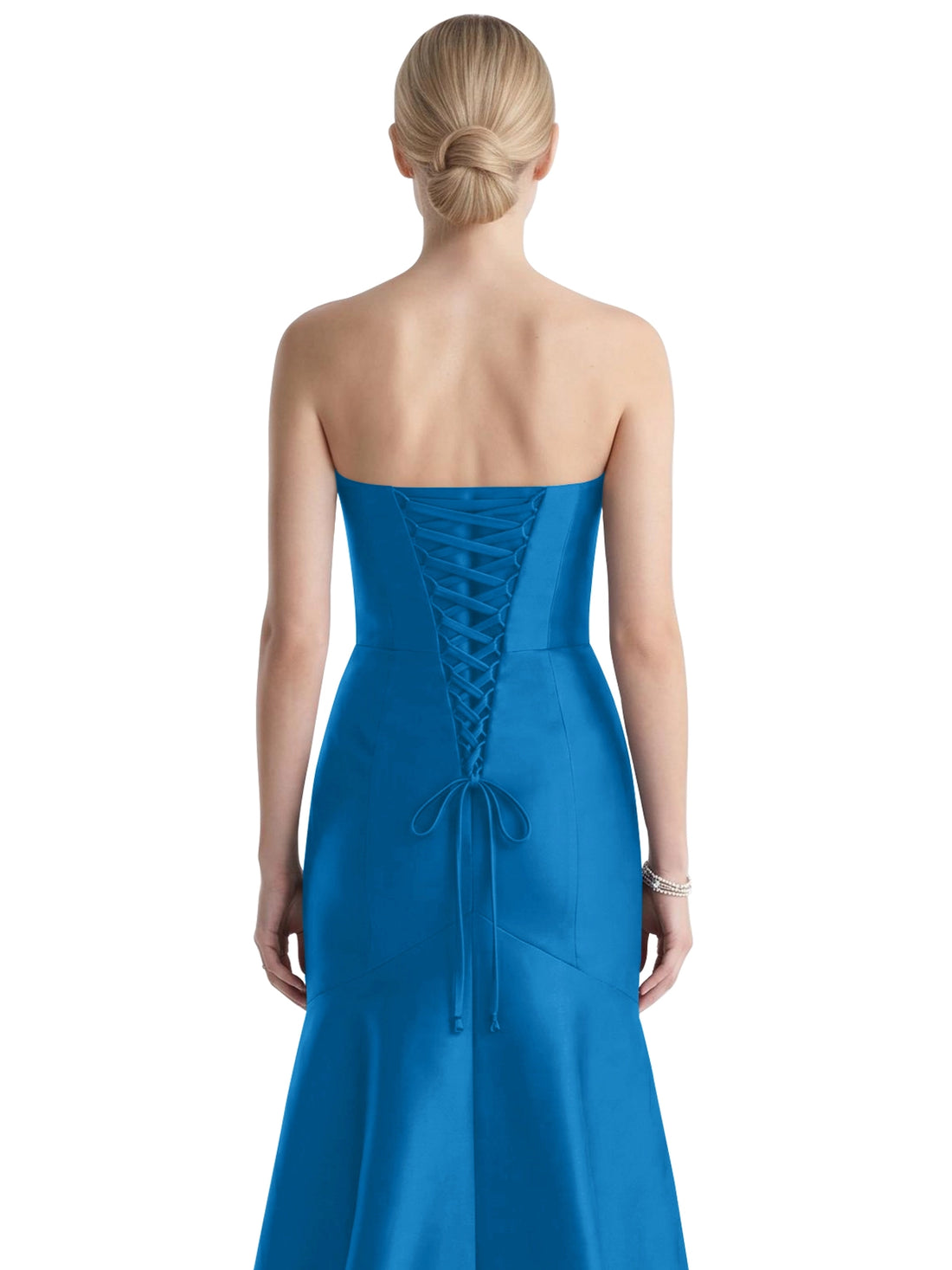 Strapless Ruched Bodice Prom Dress 