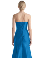 Strapless Ruched Bodice Prom Dress 