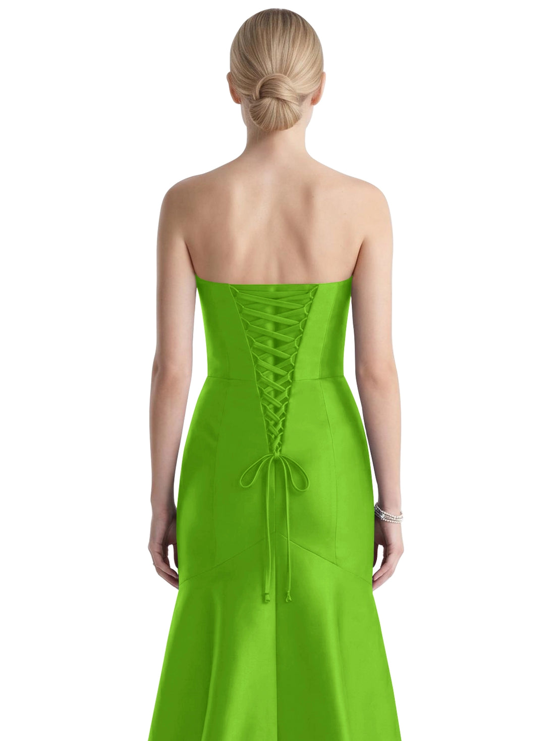 Strapless Ruched Bodice Prom Dress 