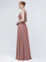 One-Shoulder Side Cut-Out Bridesmaid Dress 