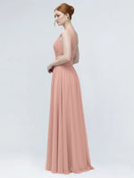One-Shoulder Side Cut-Out Bridesmaid Dress 