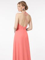 Chiffon Bridesmaid Dress with Halter 