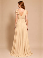 Chiffon Prom Dress with Appliques