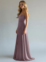 Sweetheart Bridesmaid Dress with Slit 