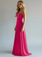 Sweetheart Bridesmaid Dress with Slit 