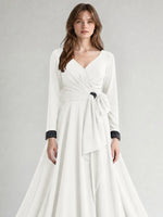 Stretch Satin Mother of the Bride Dress with Crystal