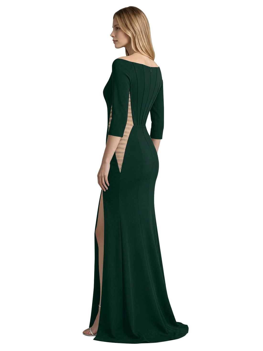Side Cutout Slit Prom Dress 