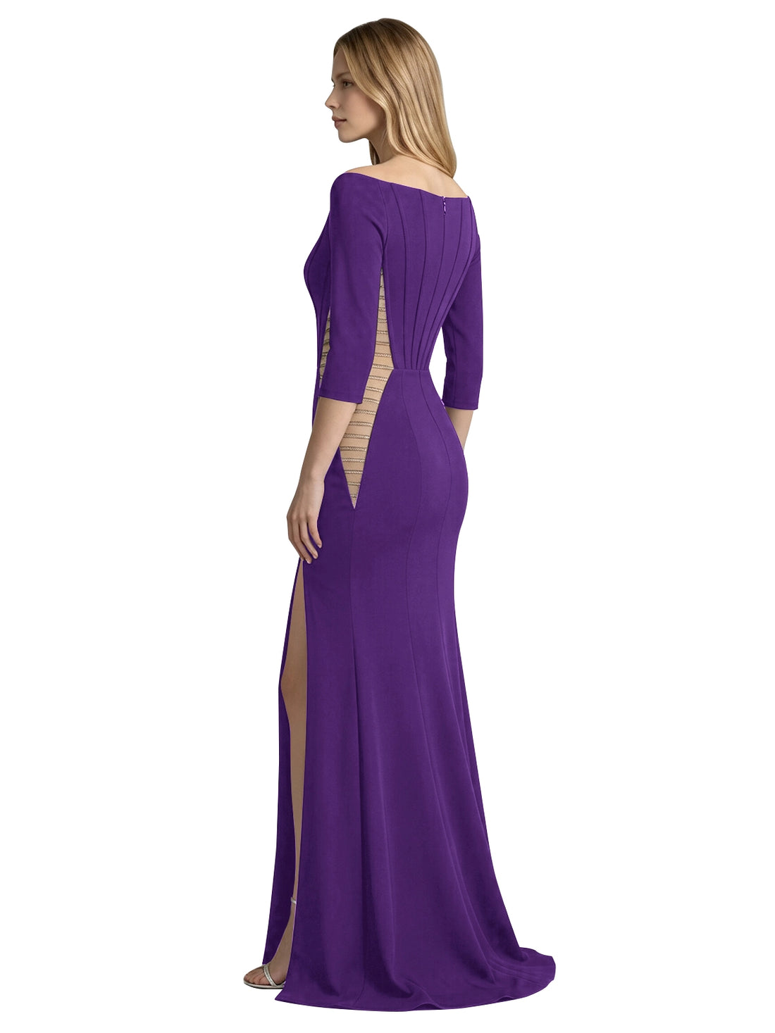 Side Cutout Slit Prom Dress 