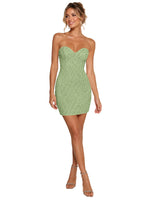Sparkling Sheath Beading Mini Dress 