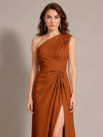 One-Shoulder Prom Dress with Slit