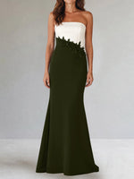 Trumpet Mother of the Bride Dress with Appliques