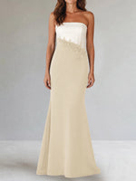 Trumpet Mother of the Bride Dress with Appliques
