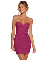 Sparkling Sheath Beading Mini Dress 