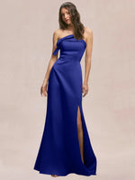 Satin Bow Accent Bridesmaid Dress 