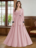 Stretch Satin Mother of the Bride Dress with Crystal