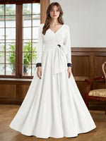 Stretch Satin Mother of the Bride Dress with Crystal