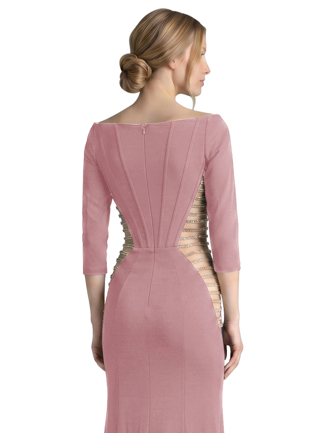 Side Cutout Slit Prom Dress 
