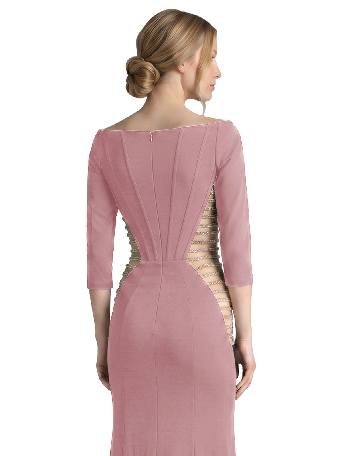 Side Cutout Slit Prom Dress 