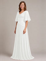 Cowl Neck Mother of the Bride Dress with Applique 