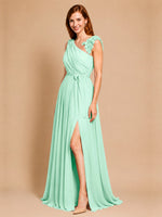 Chiffon Prom Dress with Appliques