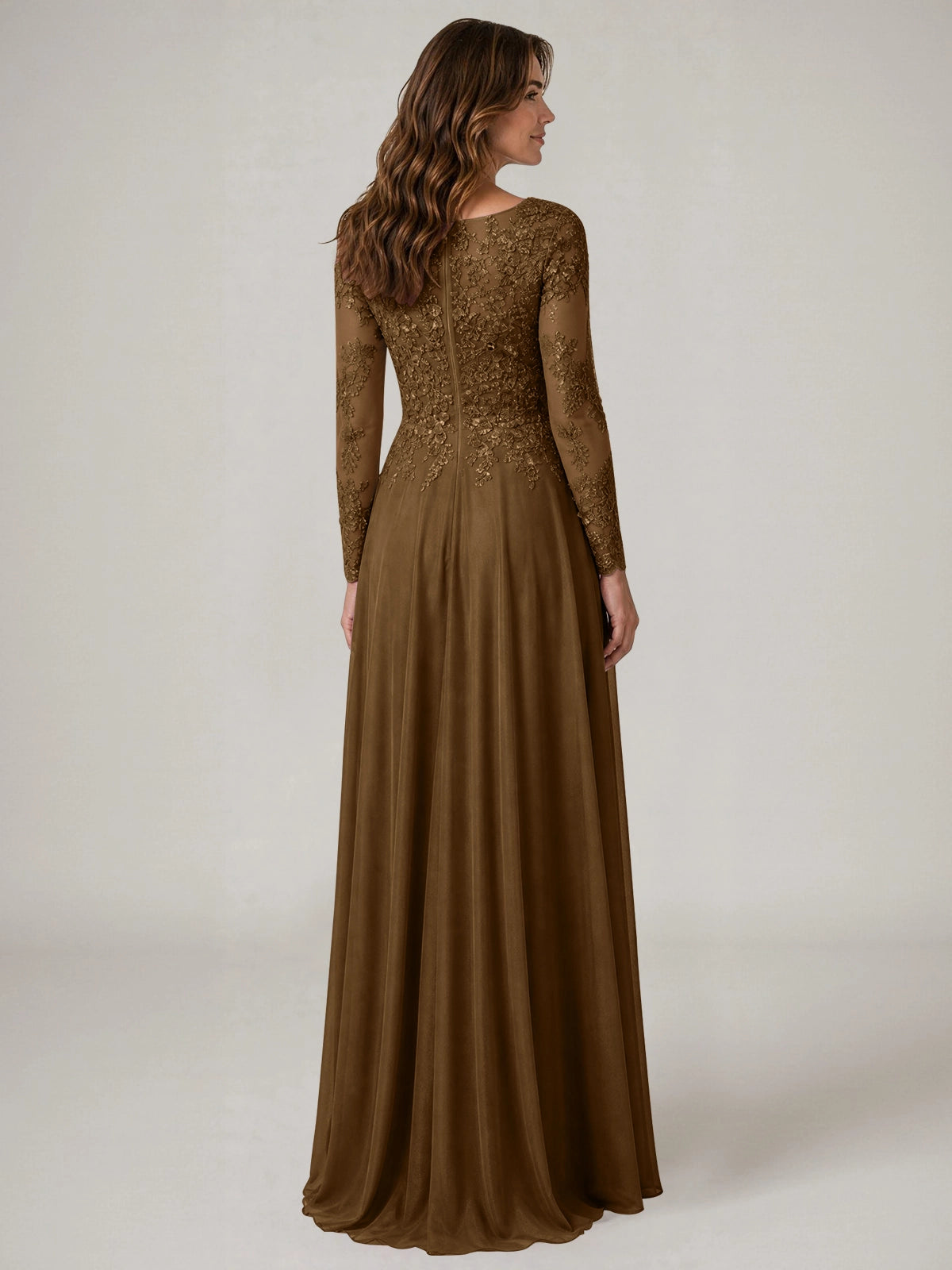 A-line Mother of the Bride Dress with Appliques
