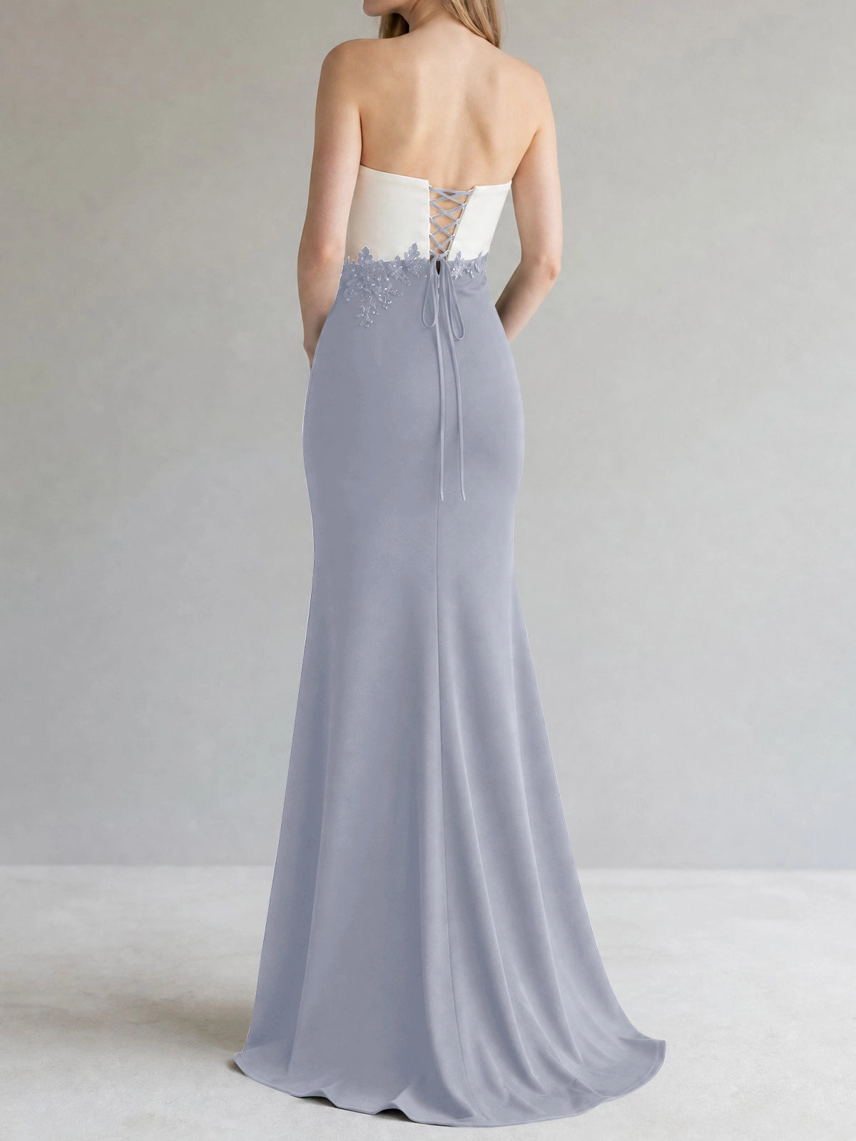 Trumpet Mother of the Bride Dress with Appliques