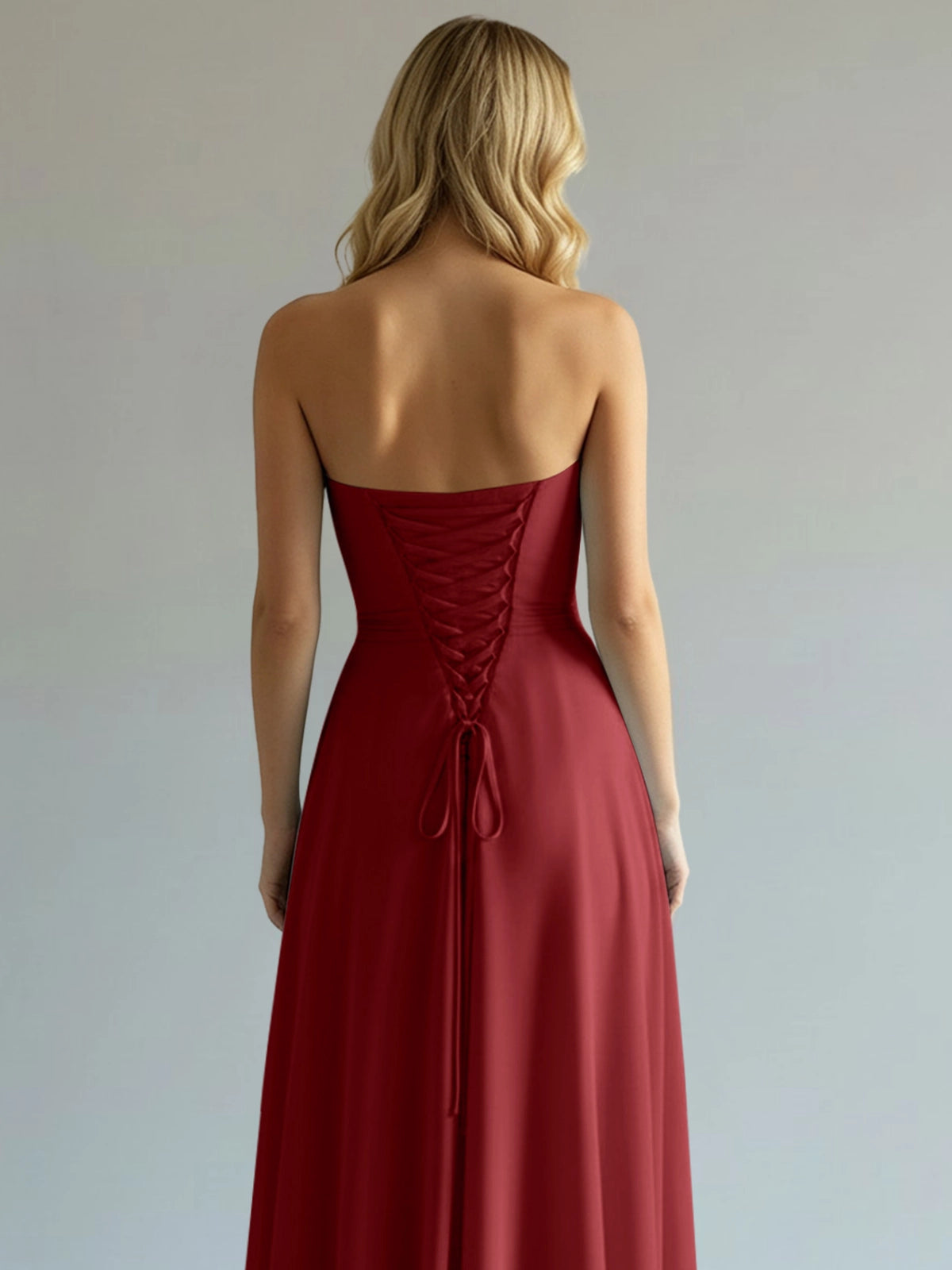 Sweetheart Bridesmaid Dress with Slit 