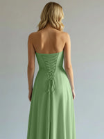 Sweetheart Bridesmaid Dress with Slit 
