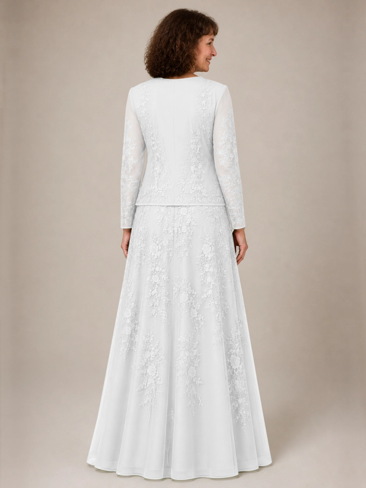 A-line Mother of the Bride Dress with Lace 
