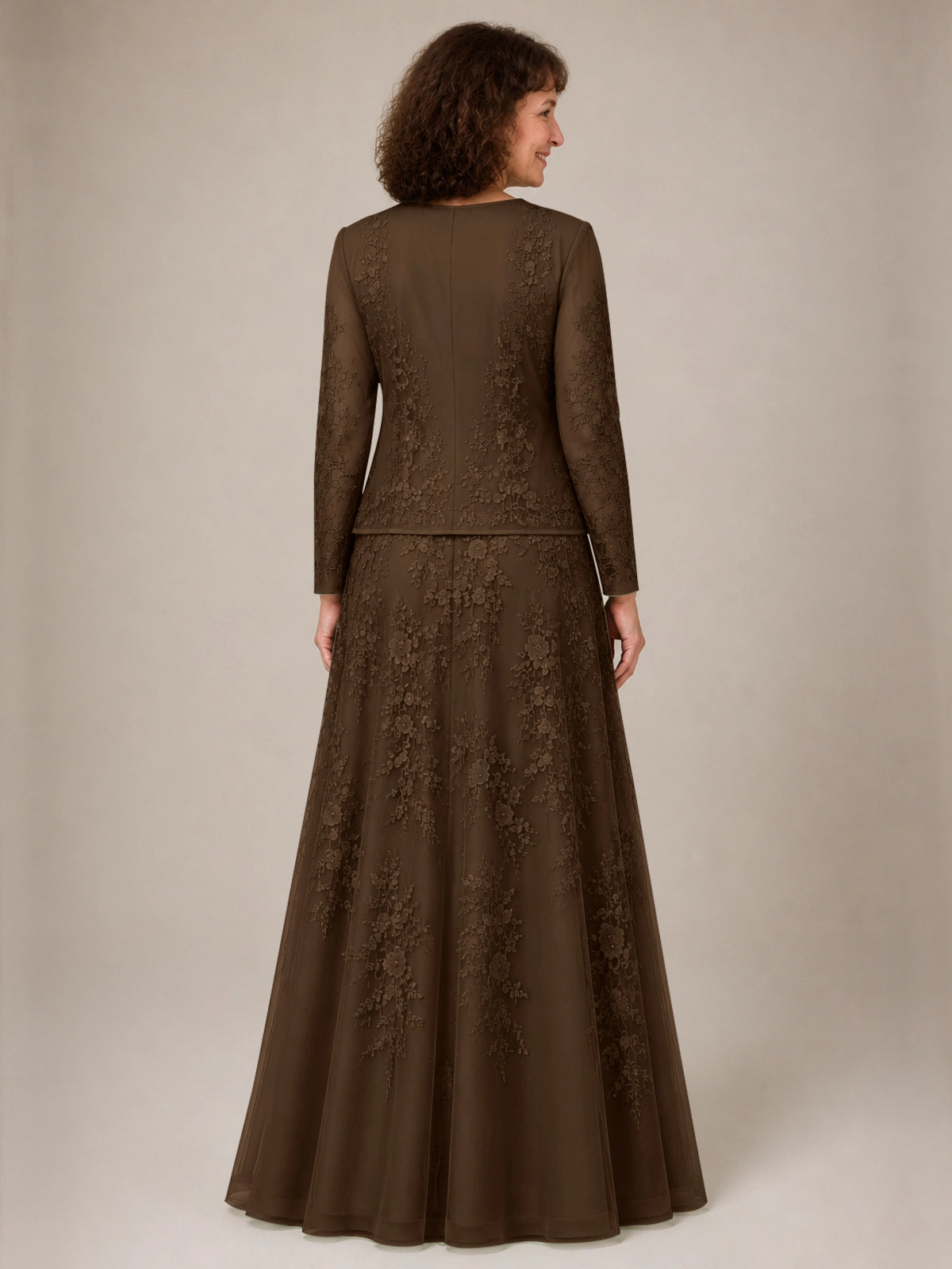 A-line Mother of the Bride Dress with Lace 