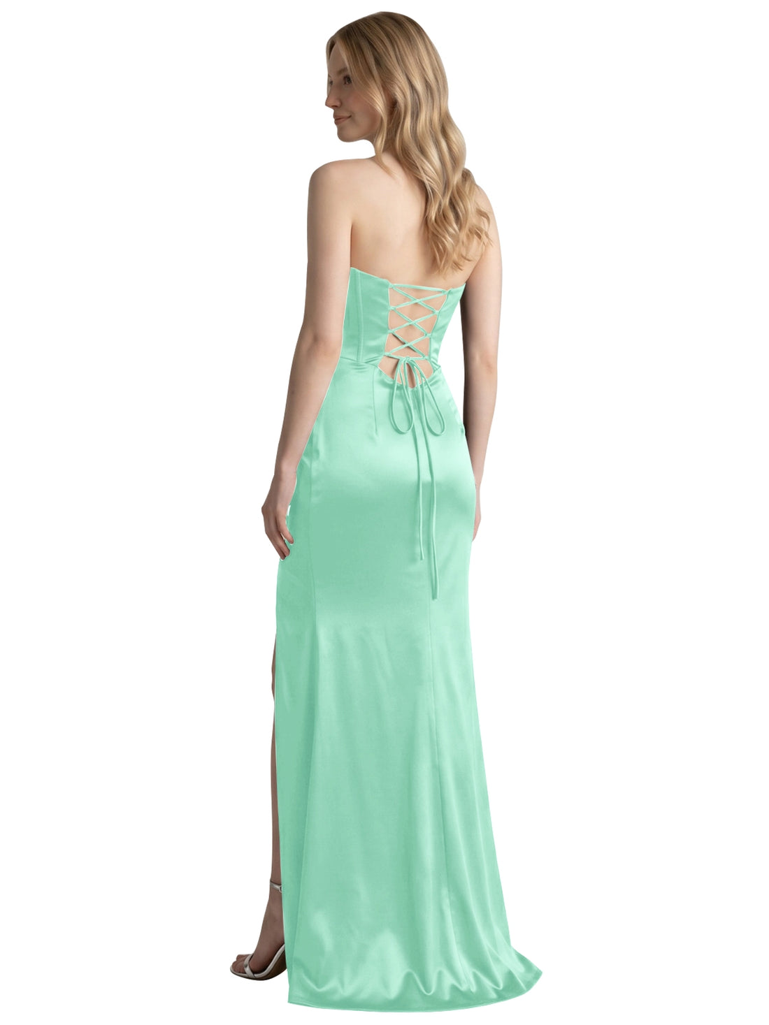 High Slit Sweetheart Prom Dress 