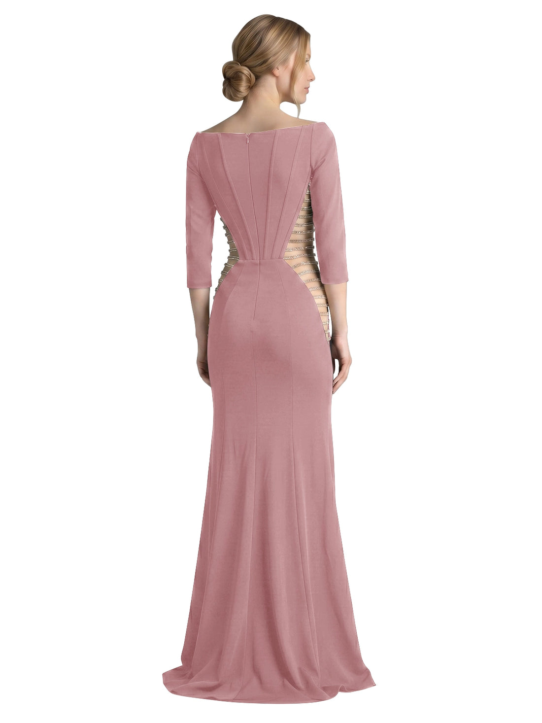 Side Cutout Slit Prom Dress 