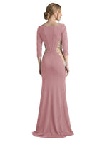Side Cutout Slit Prom Dress 