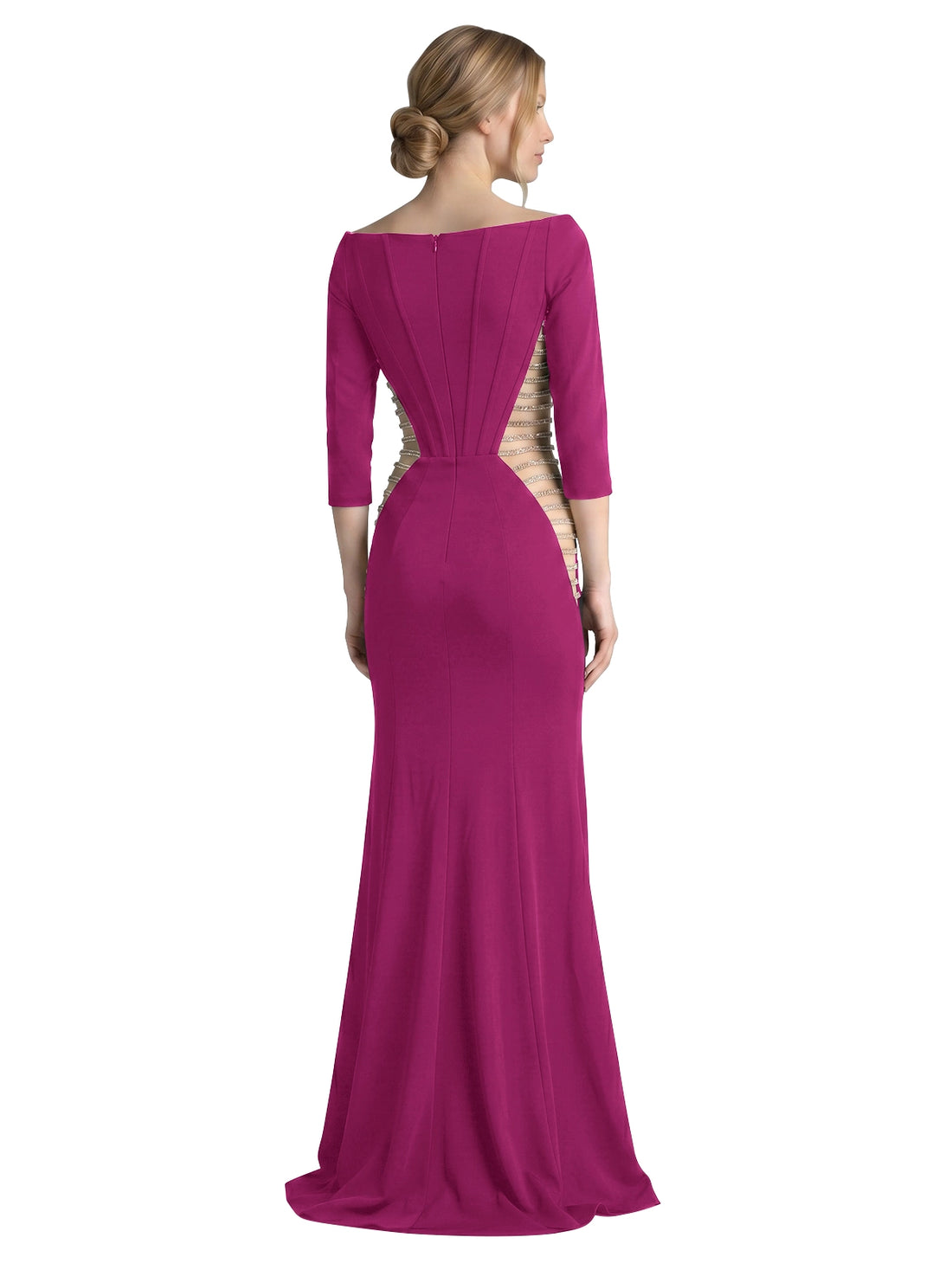 Side Cutout Slit Prom Dress 