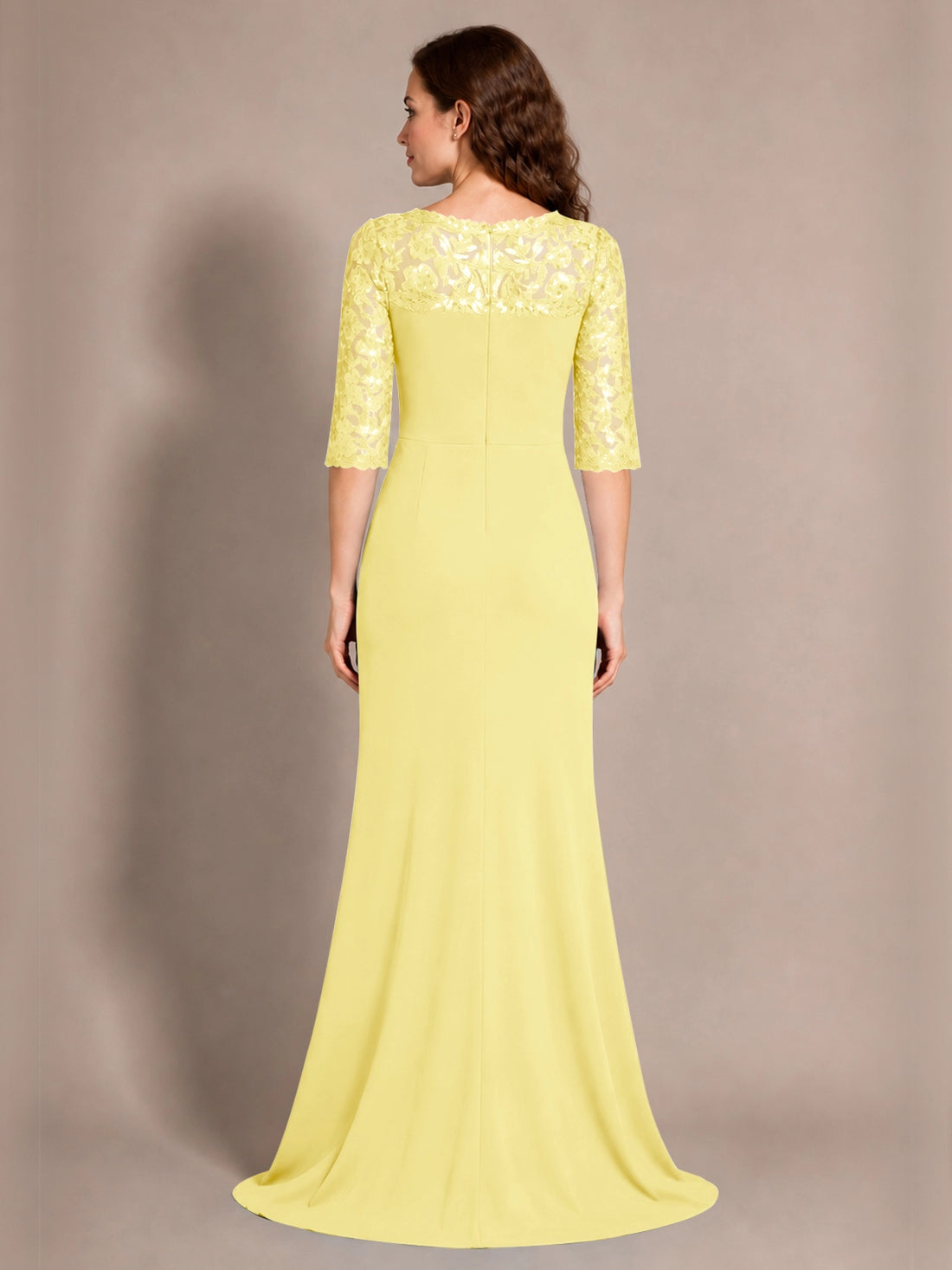 Lace Mother of the Bride Dress with Applique 