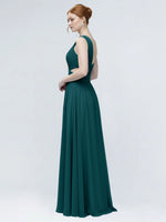 One-Shoulder Side Cut-Out Bridesmaid Dress 