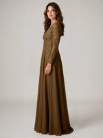 A-line Mother of the Bride Dress with Appliques