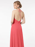 Chiffon Bridesmaid Dress with Halter 