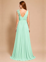Chiffon Prom Dress with Appliques